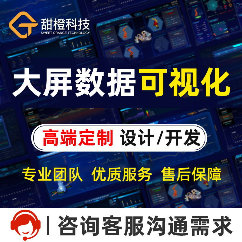 大屏数据可视化展示监控中心智慧园区工业系统UI界面设计前端开发